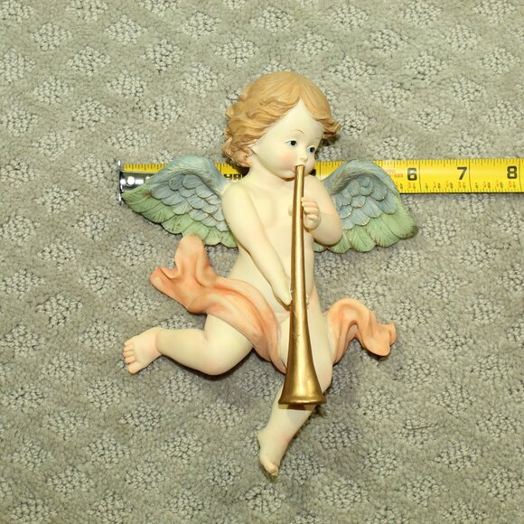 Pair of  7.5" Resin Angel Wall Hanging Decor - Picture 3 of 6